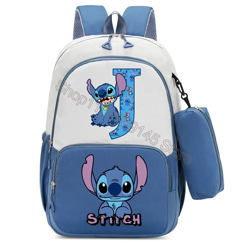 Nueva mochila infantil Lilo Stitch, mochila escolar con estampado de dibujos animados Kawaii, mochila escolar de gran capacidad para niños y niñas, suministros escolares para niños