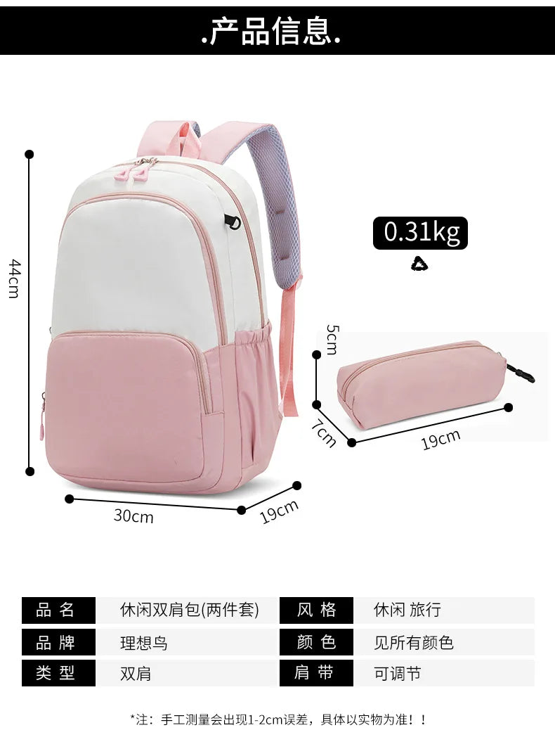 Nueva mochila infantil Lilo Stitch, mochila escolar con estampado de dibujos animados Kawaii, mochila escolar de gran capacidad para niños y niñas, suministros escolares para niños