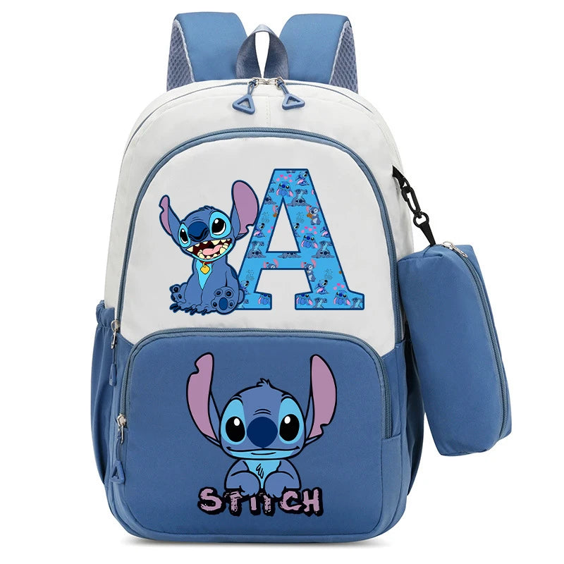 Nueva mochila infantil Lilo Stitch, mochila escolar con estampado de dibujos animados Kawaii, mochila escolar de gran capacidad para niños y niñas, suministros escolares para niños